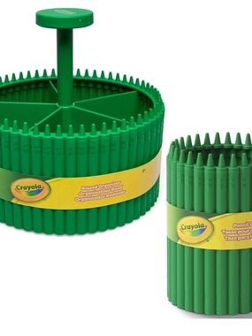 NWT Green Crayola Round Organizer & Pencil Cup